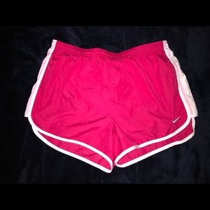 pink nike shorts